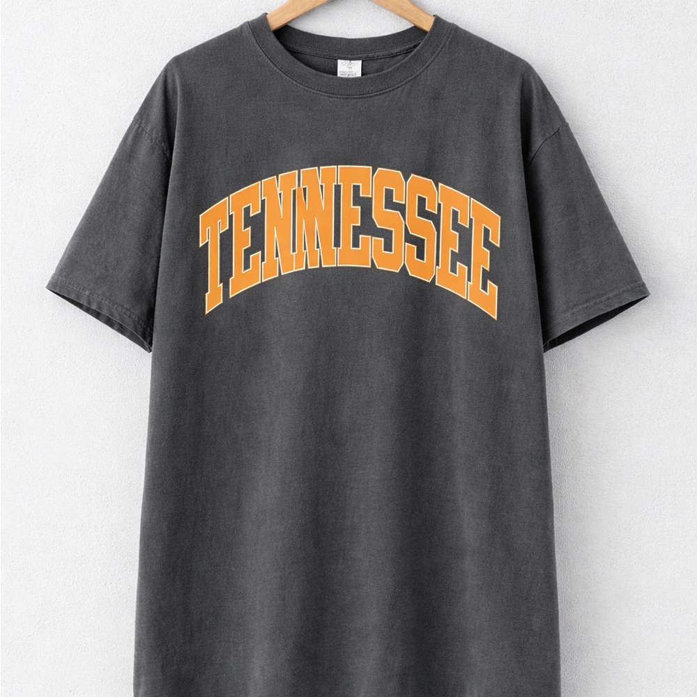 New Tennessee Vols Graphic T-Shirt, Comfort Colors, S, Pepper